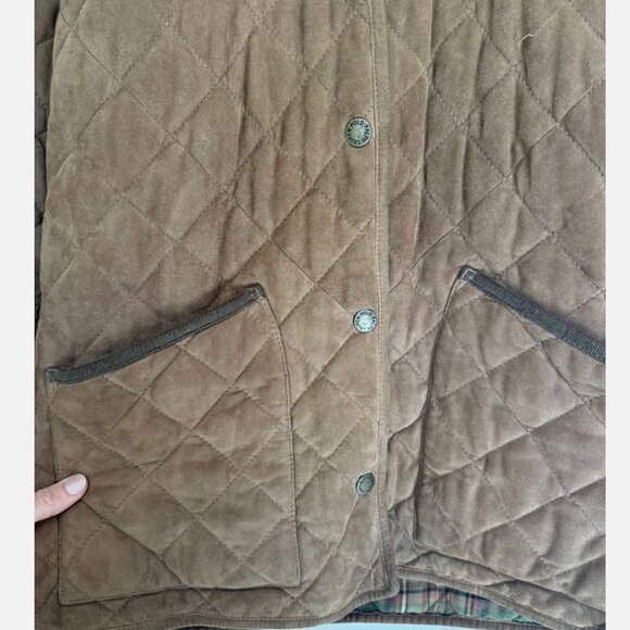 Ralph Lauren Suede Leather Quilted Jacket Size Small-Medium-Large Mint Condition - Picture 2 of 4